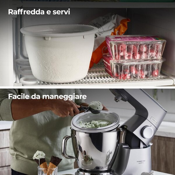 Kenwood Gelatiera Macchina per Sorbetto Capacit 1 Litro colore Bianco - AW20010022