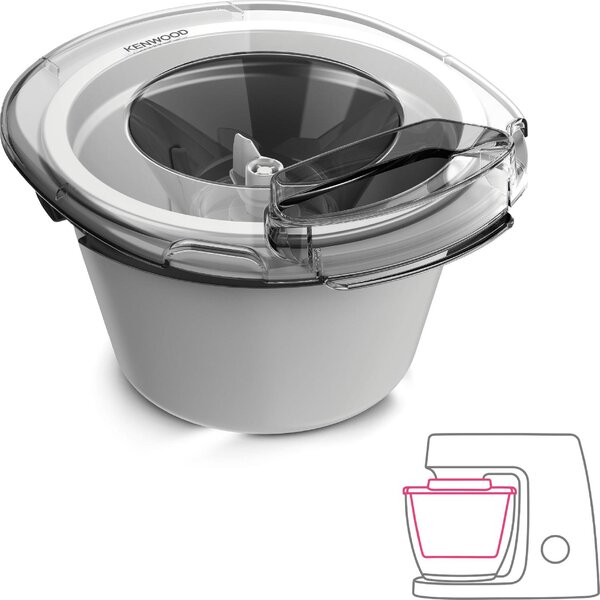 Kenwood Gelatiera Macchina per Sorbetto Capacit 1 Litro colore Bianco - AW20010022