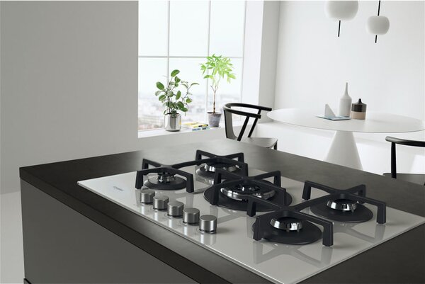 Whirlpool GOA 7523/WH Serie Ambient Piano Cottura 5 Fuochi a Gas 75 cm (1 Bruciatore Doppia Corona) colore Bianco