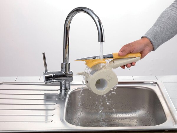 Ariete Grattugia elettrica Ricaricabile Formaggio Pane secco Frutta secca 2 Rulli Grattugia e Scaglie Lavabile - 0457/00 Grat Waterproof