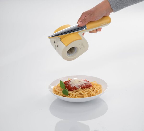 Ariete Grattugia elettrica Ricaricabile Formaggio Pane secco Frutta secca 2 Rulli Grattugia e Scaglie Lavabile - 0457/00 Grat Waterproof