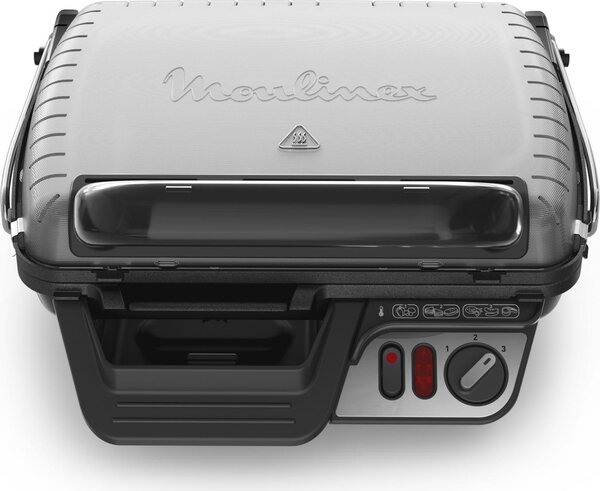 Moulinex Griglia Elettrica Potenza 2000W con Piastre Antiaderenti e Vaschetta Raccogligrassi UltraCompact Comfort - GI306010