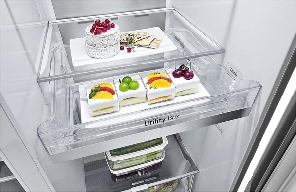 Lg GSLV90PZAD Frigorifero Americano Side by Side Capacit 635 Litri Classe energetica D Raffreddamento No Frost colore Silver