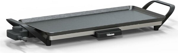 TRISTAR Grill da Tavolo Slim Anti-aderente 70x23 cm con Termostato Regolabile colore Nero - BP-2668
