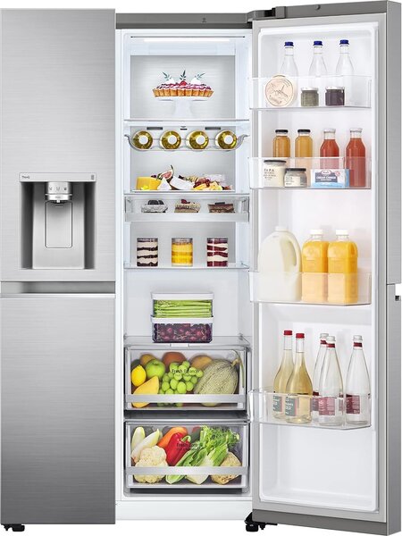 Lg GSLV90PZAD Frigorifero Americano Side by Side Capacit 635 Litri Classe energetica D Raffreddamento No Frost colore Silver