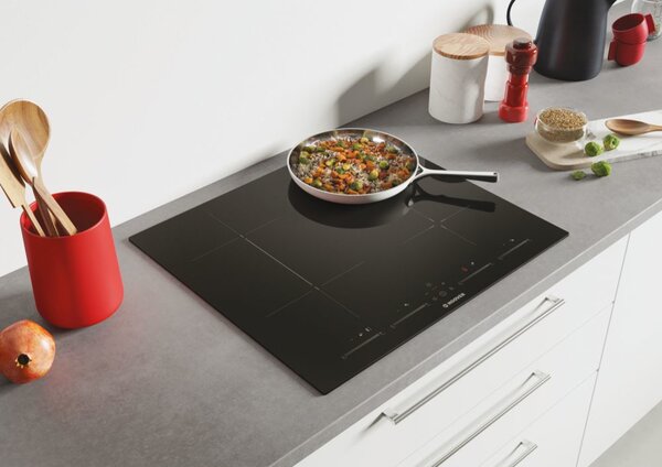 Hoover H-HOB 500 INDUCTION Piano Cottura Induzione 4 Fuochi Larghezza 60 cm in Vetroceramica colore Nero - HTPS64MCTT/1
