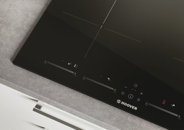 Hoover H-HOB 500 INDUCTION Piano Cottura Induzione 4 Fuochi Larghezza 60 cm in Vetroceramica colore Nero - HTPS64MCTT/1