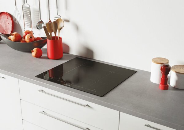 Hoover H-HOB 500 INDUCTION Piano Cottura Induzione 4 Fuochi Larghezza 60 cm in Vetroceramica colore Nero - HTPS64MCTT/1
