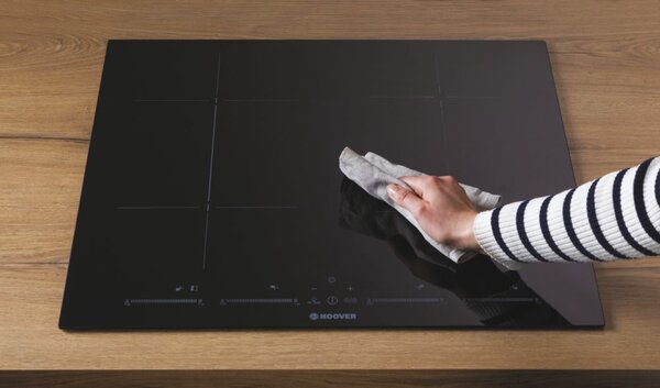 Hoover H-HOB 500 INDUCTION Piano Cottura Induzione 4 Fuochi Larghezza 60 cm in Vetroceramica colore Nero - HTPS64MCTT/1