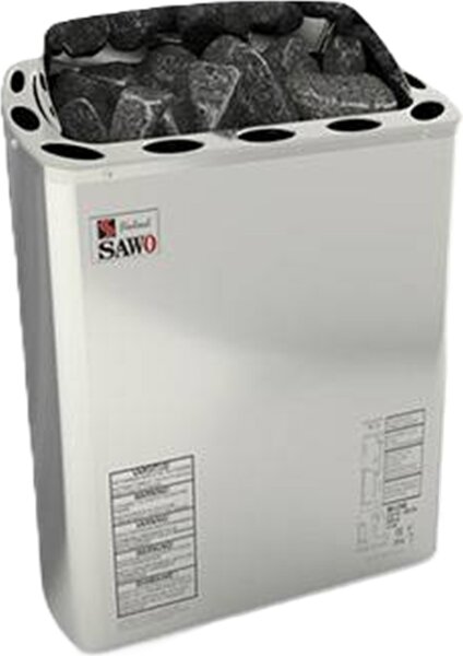 Stufe per sauna Sawo Mini X acciaio 3,6 kW | controllo separato necessario | MX-36NS-Z
