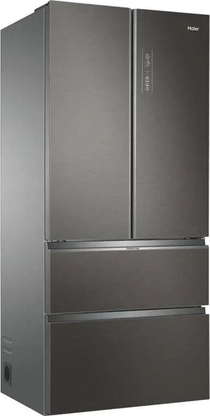 Haier HB18FGSAAA Frigorifero Americano 4 porte Side by Side 508 Litri Classe E No Frost / Multi Airflow colore Titanio