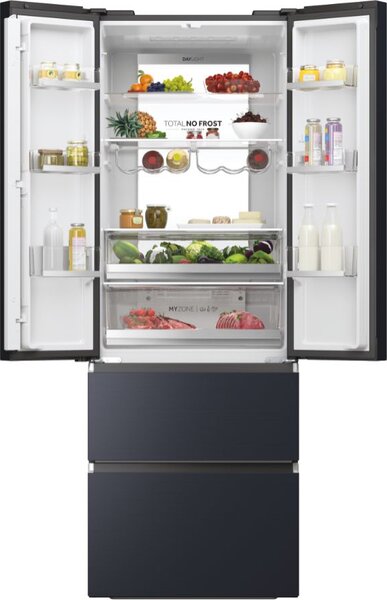 Haier HFW7720ENMB Frigorifero Americano Side by Side Capacit 477 Litri Classe energetica E Raffreddamento No Frost Wifi colore Nero