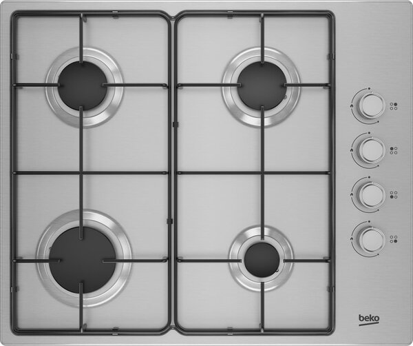 Beko HIGG641C3SX Piano Cottura 4 Fuochi a Gas 60 cm colore Inox