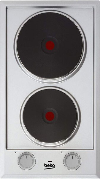 Beko HDCE 32201 X Piano Cottura Elettrico 2 Fuochi 30 cm colore Inox