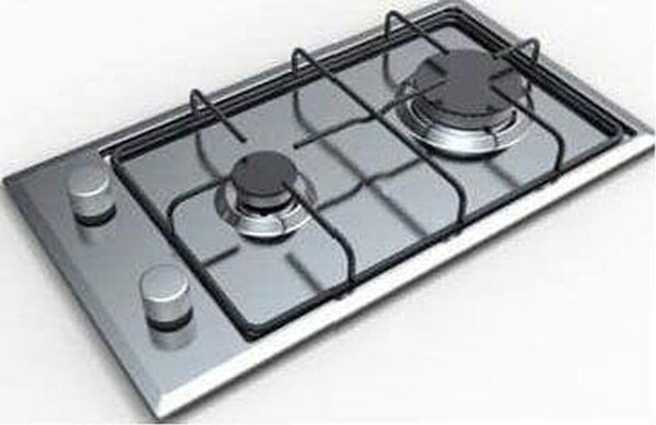 Beko HDCG32220FX Piano Cottura a Gas 2 Fuochi 30 cm colore Inox