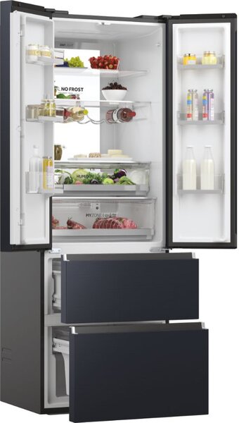 Haier HFW7720ENMB Frigorifero Americano Side by Side Capacit 477 Litri Classe energetica E Raffreddamento No Frost Wifi colore Nero