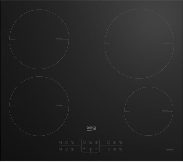 Beko HII 64200 MT Piano Cottura Induzione 4 Fuochi 60 cm Vetroceramica colore Nero