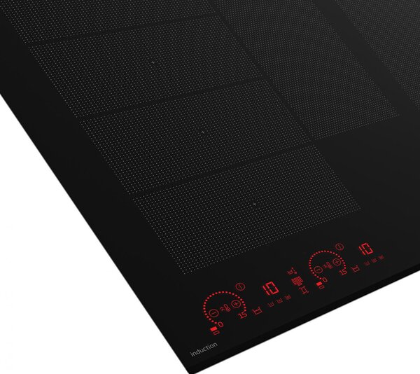 Beko HII88810NTI Piano Cottura Induzione 8 Fuochi 80 cm Piano in Vetro colore Nero