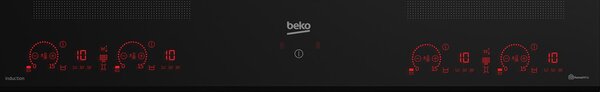 Beko HII88810NTI Piano Cottura Induzione 8 Fuochi 80 cm Piano in Vetro colore Nero