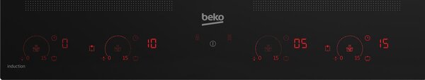 Beko HII68811NT Piano Cottura Induzione 8 Fuochi 60 cm Piano in Vetro colore Nero