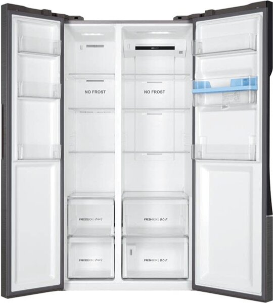 Haier HSR3918EWPG Frigorifero Americano Side by Side Capacit 521 Litri Classe E Raffreddamento No Frost colore Inox
