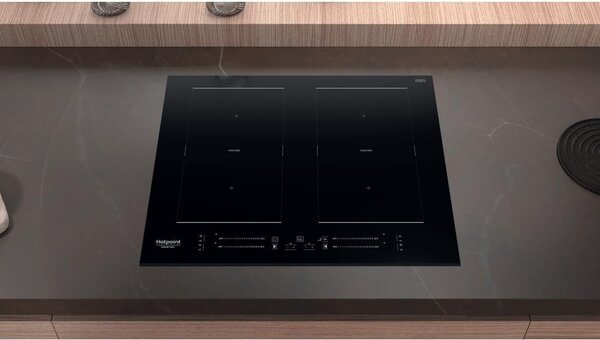 Hotpoint Ariston HS 2560C BF Piano Cottura Induzione 4 Fuochi 59 cm Comandi Touch colore Nero