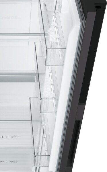 Haier HSR3918ENPB Frigorifero Americano Side by Side Capacit 528 Litri Classe energetica E Raffreddamento No Frost colore Nero