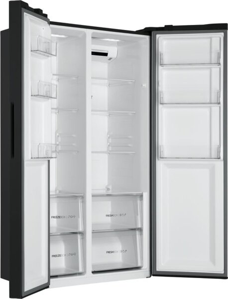 Haier HSR3918ENPB Frigorifero Americano Side by Side Capacit 528 Litri Classe energetica E Raffreddamento No Frost colore Nero