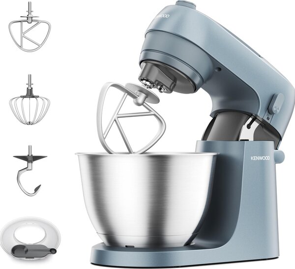 Kenwood Impastatrice Planetaria Capacit Ciotola 4 Litri Potenza 800 Watt colore Blu e Inox - KZM35.000GY