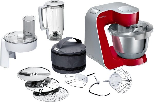 Bosch Impastatrice Planetaria Capacit Ciotola 3.9 Litri Potenza 1000 Watt + Bicchiere Frullatore Capacit 1.25 Litri colore Rosso - MUM58720