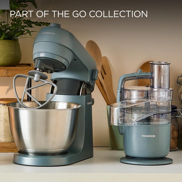 Kenwood Impastatrice Planetaria Capacit Ciotola 4 Litri Potenza 800 Watt colore Blu e Inox - KZM35.000GY