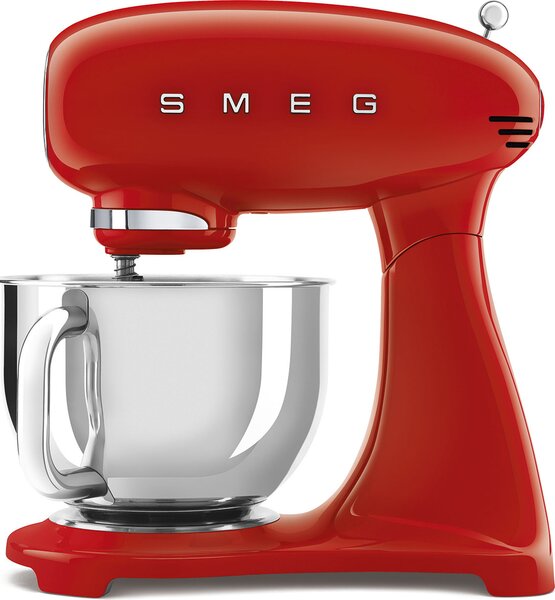 Smeg Impastatrice Planetaria Capacit Ciotola 4,8 Litri Potenza 800 Watt colore Rosso - SMF03RDEU 50's Style