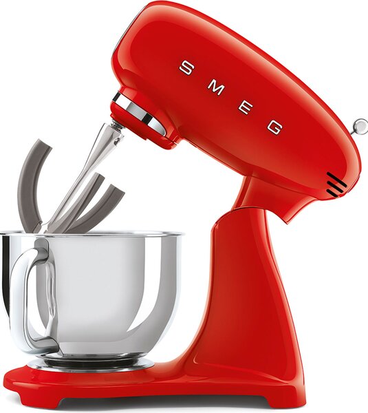 Smeg Impastatrice Planetaria Capacit Ciotola 4,8 Litri Potenza 800 Watt colore Rosso - SMF03RDEU 50's Style