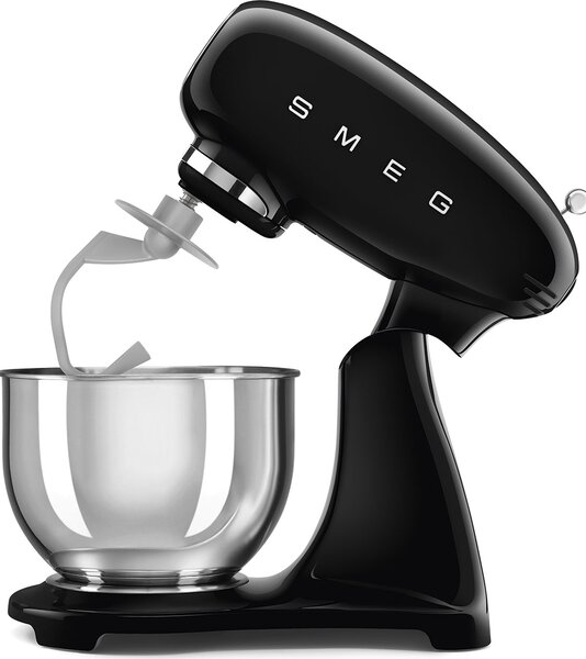 Smeg Impastatrice Planetaria Capacit Ciotola 4,8 Litri Potenza 800 Watt colore Nero - SMF03BLEU 50's Style