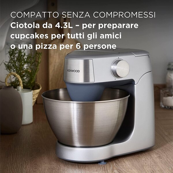 Kenwood Impastatrice Planetaria Capacit Ciotola 4.3 Litri Potenza 1000 Watt colore Silver - KHC29.A0SI Prospero+