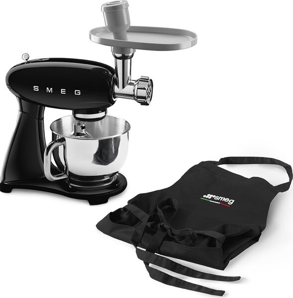 Smeg Impastatrice Planetaria Capacit Ciotola 4,8 Litri Potenza 800 Watt colore Nero - SMF03BLEU 50's Style