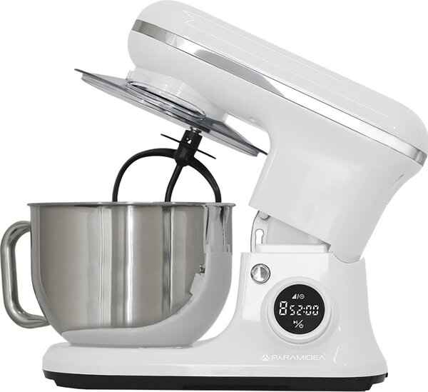 PYRAMIDEA Impastatrice Planetaria Capacit Ciotola 5,2 Litri Potenza 1200 Watt colore Bianco - IP5200W