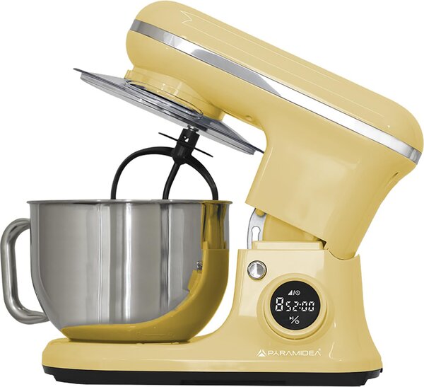 PYRAMIDEA Impastatrice Planetaria Capacit Ciotola 5,2 Litri Potenza 1200 Watt colore Crema - IP5200C