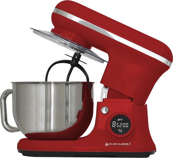 PYRAMIDEA Impastatrice Planetaria Capacit Ciotola 5,2 Litri Potenza 1200 Watt colore Rosso - IP5200R