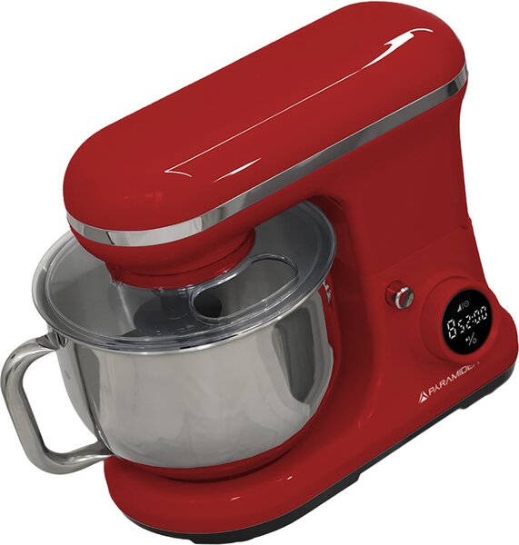 PYRAMIDEA Impastatrice Planetaria Capacit Ciotola 5,2 Litri Potenza 1200 Watt colore Rosso - IP5200R