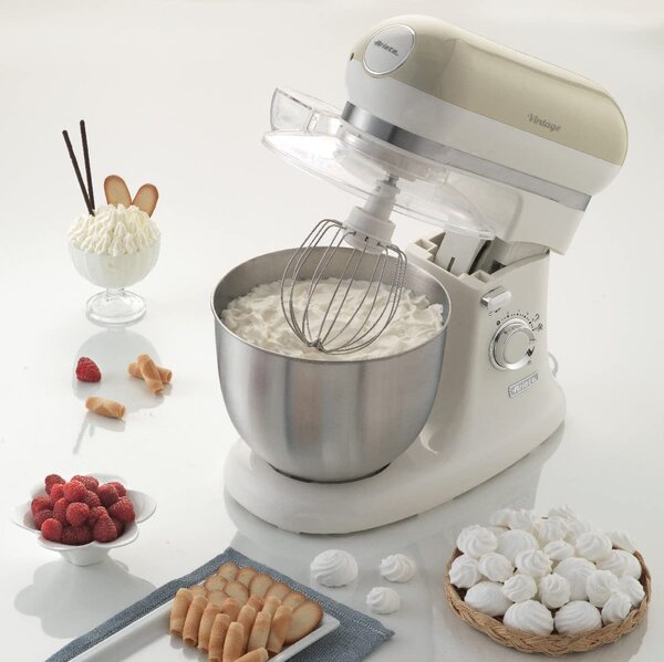 Ariete Impastatrice Planetaria Capacit Ciotola 5.5 Litri 10 Velocit Tasto Pulse Potenza 2400 Watt colore Beige - 1588 Linea Vintage