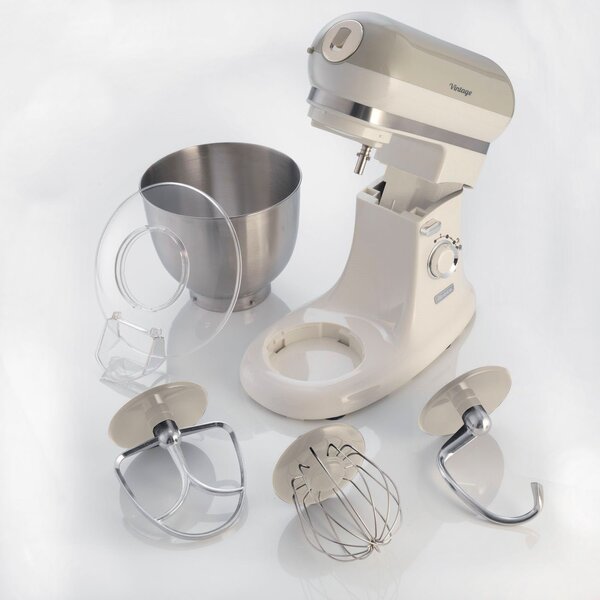Ariete Impastatrice Planetaria Capacit Ciotola 5.5 Litri 10 Velocit Tasto Pulse Potenza 2400 Watt colore Beige - 1588 Linea Vintage