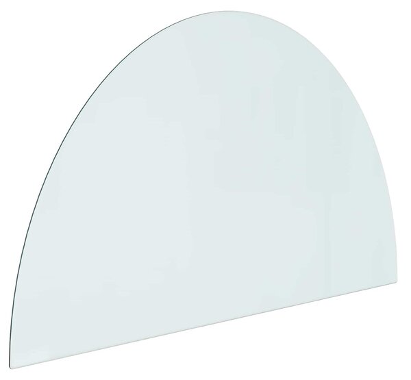 VidaXL Braciere con piano in vetro trasparente 1000 x 600 mm