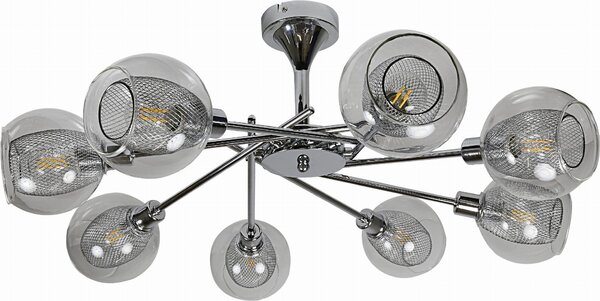 Lampadario OZZO 8X40W E14 CHROM COLOURLESS 38-72283 Candellux