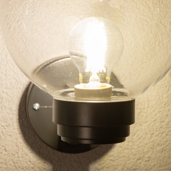 Brilagi - Applique da esterno HARBOR 1xE27/40W/230V IP33 antracite/trasparente