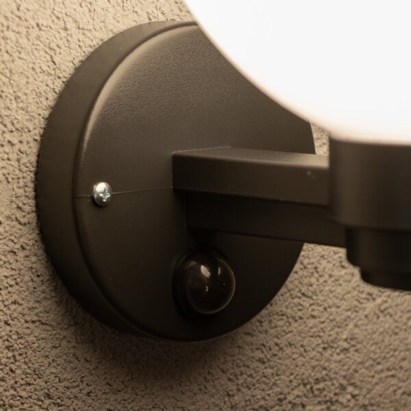 Brilagi - Applique da esterno con sensore HARBOR 1xE27/40W/230V IP33 nero/bianco