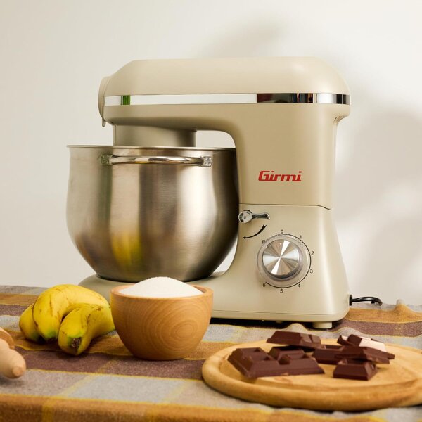 Girmi Impastatrice Planetaria Capacit Ciotola 8 Litri 10 Velocit Potenza 2200 Watt colore Inox - GASTRONOMO PLUS IM5000