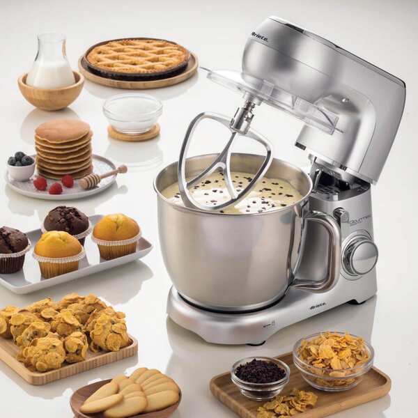 Ariete Impastatrice Planetaria Multifunzione Capacit 5,2 Litri Potenza 1300W colore Inox Gourmet Essence - 1583/00