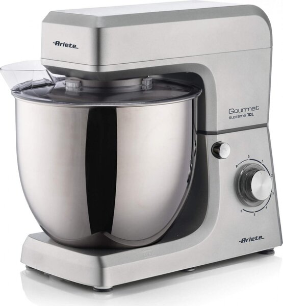 Ariete Impastatrice Planetaria Multifunzione Capacit Ciotola 10 Litri 6 Velocit + Pulse Potenza 2000W colore Inox 1576 Gourmet Supreme - 00C15760