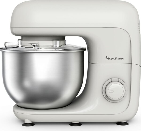 Moulinex Impastatrice Planetaria Multifunzione Capacit Ciotola 4.8 Litri Potenza 800 Watt Funzione Pulse - QA160110 Bake Essential Rise